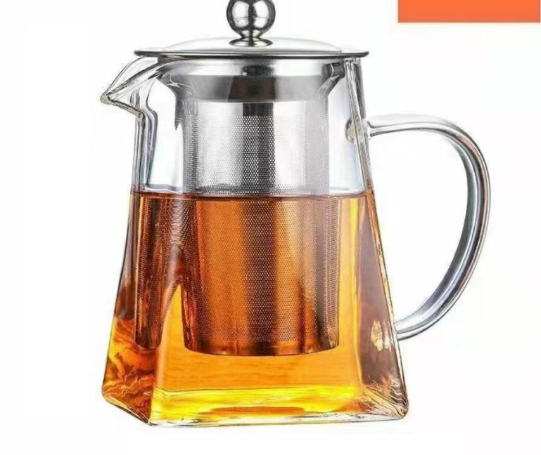 1300ml Extra Large Heat Resistant Glass Teapot with 304 Stainless Steel Infuser Thickened Base Loose Leaf Tea V888-ELOSUNG44870