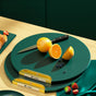 35X35CM Thickened Circular Standable Cutting Board - Food-Grade Double-Sided Kitchen Board with Space-Saving V888-ELOSUNG45000
