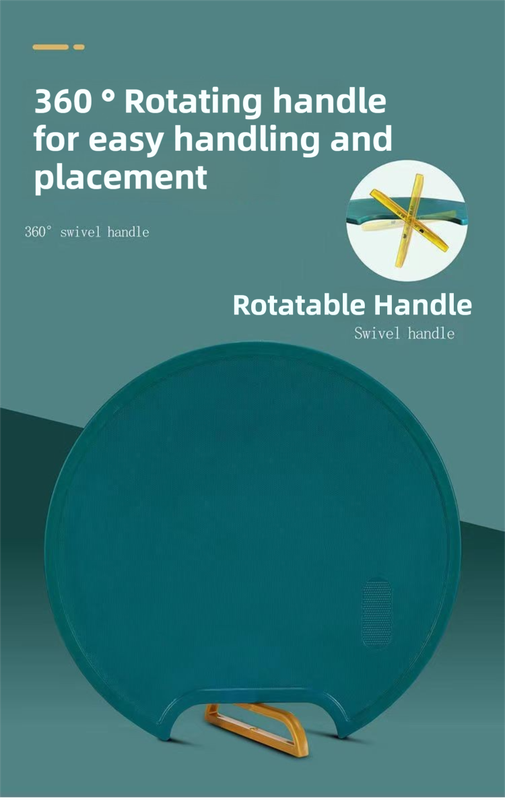 35X35CM Thickened Circular Standable Cutting Board - Food-Grade Double-Sided Kitchen Board with Space-Saving V888-ELOSUNG45000