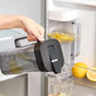 Black 2000ML Leak-Proof Flip-Top Cool Water Pitcher for Refrige Door - Cold/Heat-Resistant Stylish Iced Tea V888-ELOSUNG45011