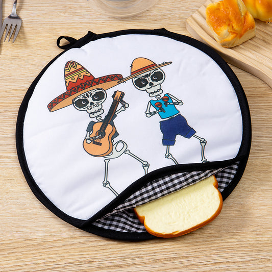 2-Pack 12-Inch Tortilla Warmer Pouch for Soft Tacos, Pancakes & Potatoes (30x30cm, Style 1) V888-ELOSUNG45050
