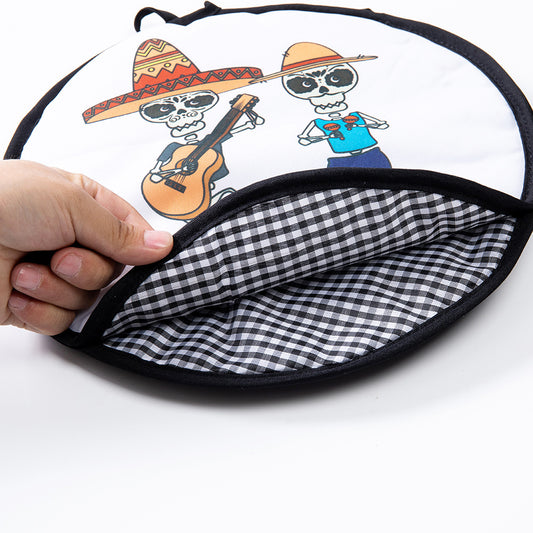 2-Pack 12-Inch Tortilla Warmer Pouch for Soft Tacos, Pancakes & Potatoes (30x30cm, Style 1) V888-ELOSUNG45050