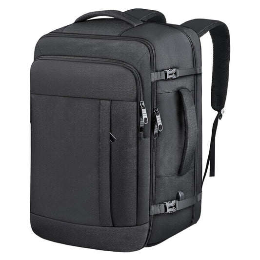 Black Expandable 17-Inch Laptop Travel Backpack with USB Port - Durable TSA Friendly Carry-on Luggage Bag V888-ELOSUNG45061