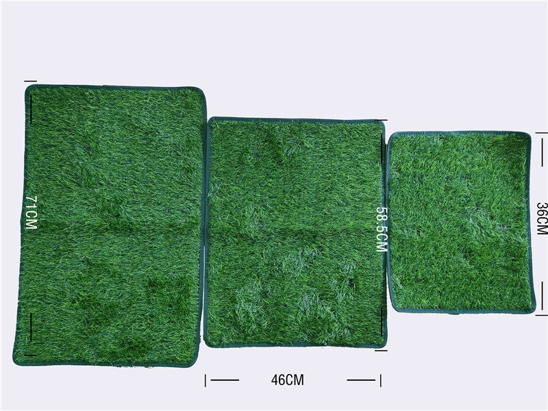 S Size Realistic Artificial Grass Dog Potty Pad - Indoor/Outdoor Pet Training Turf, Easy to Clean PE & TPR V888-ELOSUNG45063