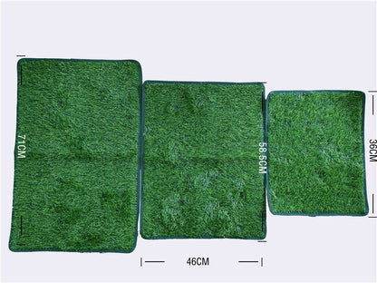 L Size Realistic Artificial Grass Dog Potty Pad - Indoor/Outdoor Pet Training Turf, Easy to Clean PE & TPR V888-ELOSUNG45065
