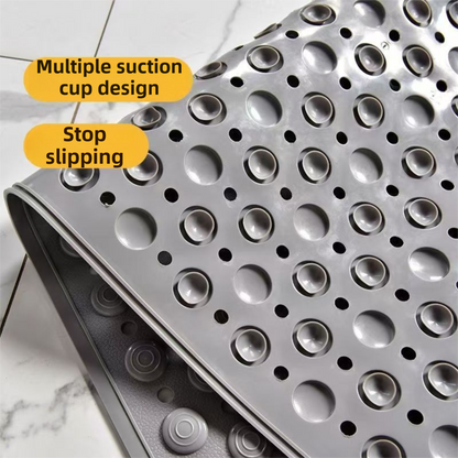 2-Pack Pink Eco-Friendly Bath Mat with Massage Points - Anti-Slip Suction Cup Safety Bathroom Rug (S Size V888-ELOSUNG45091