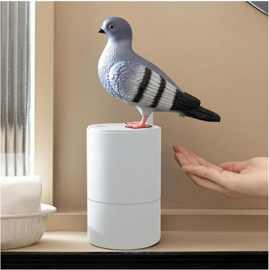 Adorable Grey Pigeon Smart Motion Sensor Foam Pump - Touchless Hand Washer with Anti-Glare Technology for V888-ELOSUNG45095