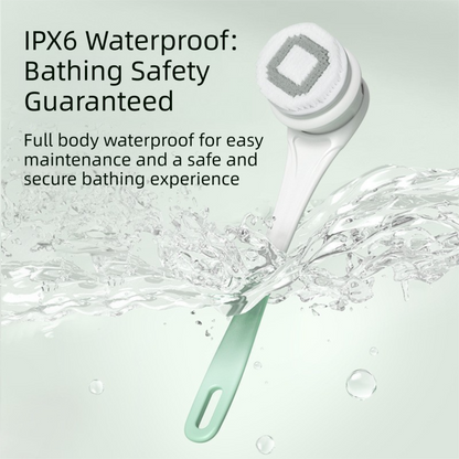 Pink Electric 360 degreesRotating Shower Brush with Long Handle for Back Scrubbing(43CM) - IPX7 Waterproof & V888-ELOSUNG45097
