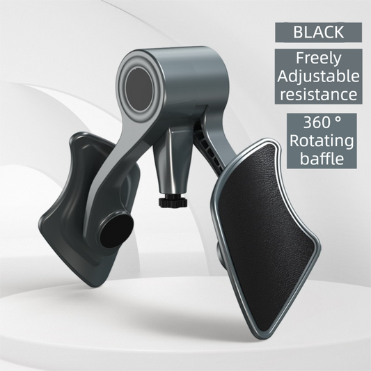 2-in-1 Black Kegel Trainer for Glute Lifting & Leg Toning - Adjustable Resistance & 360 degrees Rotating V888-ELOSUNG45187