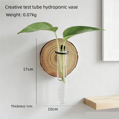 3-Pack Wall-Mounted Hydroponic Plant Test TubeFlower Pot for Indoor Plants & Cuttings V888-ELOSUNG45205