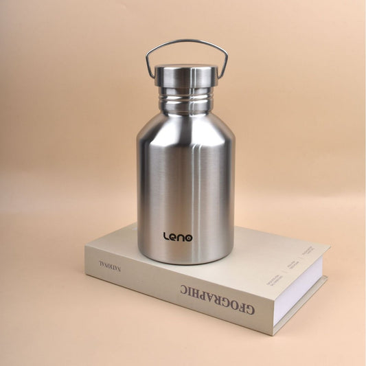 2L Large Capacity Outdoor Sports Adventure Water Bottle - Food-Grade 304 Stainless Steel with Portable Handle V888-ELOSUNG45215