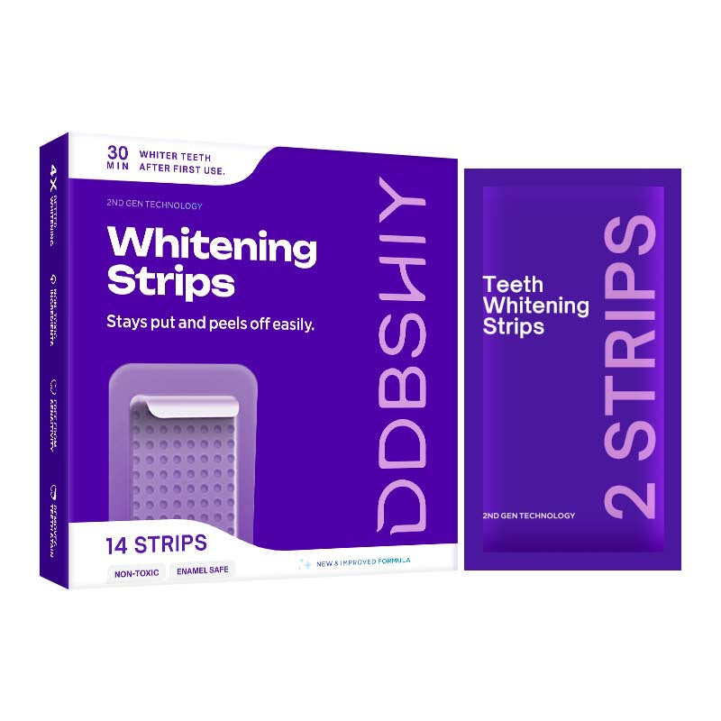 Professional Enamel-Safe Teeth Whitening Strips(12 Strips per Pack) - Antibacterial Gum Care & Deep Cleaning V888-ELOSUNG45221