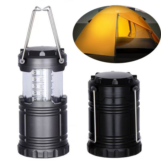 2-Pack 30LED Portable Handheld Collapsible Camping Lantern - Ultra-Bright 360 degrees Emergency Tent Light V888-ELOSUNG45230