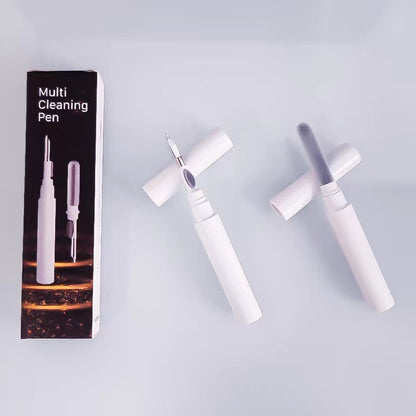 3-in-1 White Bluetooth Earbuds Cleaning Pen (2-Pack) - Soft Brush & Metal Tip for Deep Crevice Cleaning V888-ELOSUNG45245