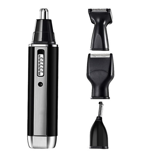 4-in-1 Portable Electric Grooming Kit for Men with Nose / Beard / Body Hair & Hair Clipper Heads - Quiet & V888-ELOSUNG45249