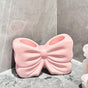 Pink Chic Bowknot 2-Slot Toothbrush Holder - Resin Retro Cute Desktop Decorative Stand V888-ELOSUNG45281