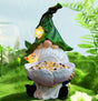 Solar Powered Garden Gnome Bird Feeder with Dual LED Lights - Automatic Night Illumination, Weather-Resistant V888-ELOSUNG45324