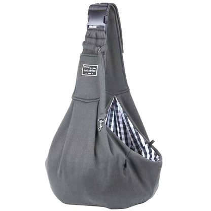 Dark Grey Lightweight Breathable Pet Crossbody Bag with Adjustable Padded Strap & Reversible Double-Sided V888-ELOSUNG45345
