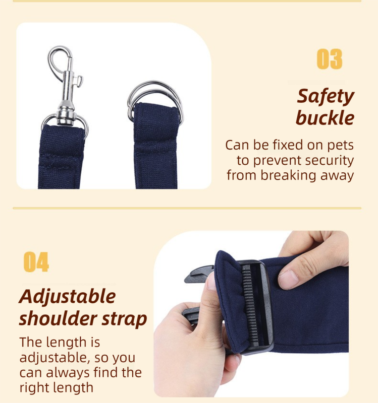 Pink Lightweight Breathable Pet Crossbody Bag with Adjustable Padded Strap & Reversible Double-Sided Design V888-ELOSUNG45347