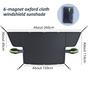 Durable Car Protector with Extra-Large 253cm Coverage - All-Season Snow & Sun Protector, 6-Magnet & 4 Strap V888-ELOSUNG45355