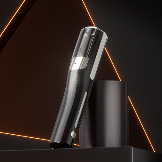Black Cordless Automatic Split End Hair Trimmer - High-Speed Double-Sided Blade, Visible Trimming Window & V888-ELOSUNG45359