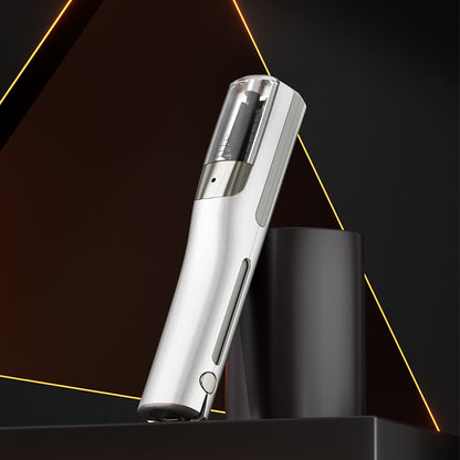 White Cordless Automatic Split End Hair Trimmer - High-Speed Double-Sided Blade, Visible Trimming Window & V888-ELOSUNG45360