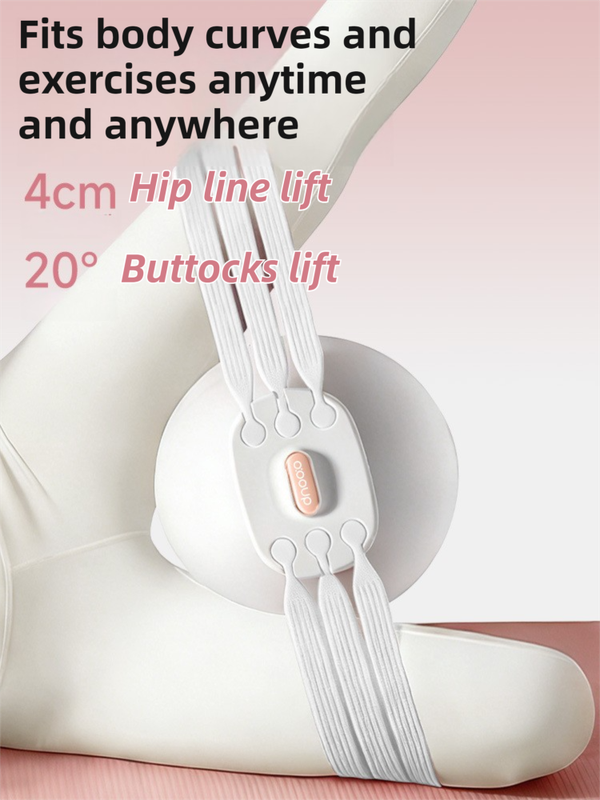 Purple 3-Level Resistance Pelvic Floor & Inner Thigh Trainer - Multi-Function Kegel Exercise Set with 25cm V888-ELOSUNG45366