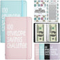 Two-Player 100 Days Envelope Savings Challenge with 50 Clear Double-Sided Pages - Portable A6 Size for V888-ELOSUNG45407