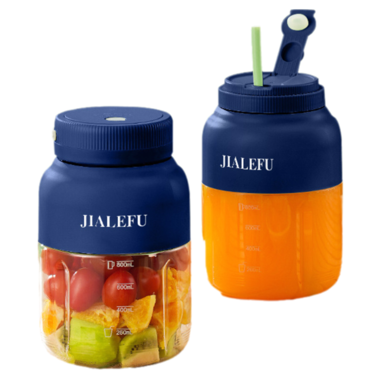 Blue Portable 1300ML Multi-Functional Blender with Dual-Drink Lid - 38-Steel Blade Cyclone Juicer & Ice V888-ELOSUNG45430