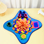 Blue 48x48CM Durable Felt Cloth Pet Puzzle Sniffing Mat - Mental Stimulation & Slow Feeding Pad V888-ELOSUNG45440