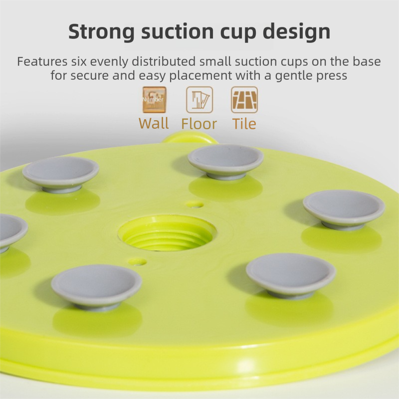 Green Interactive Pet Slow Feeder & 3D Textured Oral Cleanner - 3-in-1 Mounting Durable TPR Lick Mat for Dogs V888-ELOSUNG45456