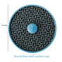 Blue Interactive Pet Slow Feeder & 3D Textured Oral Cleanner - 3-in-1 Mounting Durable TPR Lick Mat for Dogs V888-ELOSUNG45457