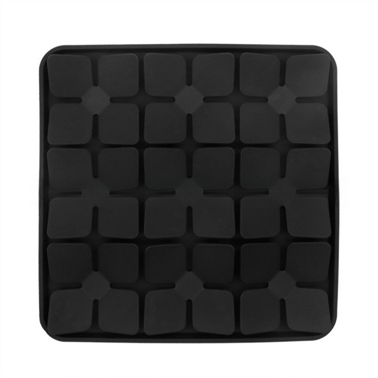Black Food-Grade Silicone Pet Lick Mat for Perfect Distraction - 3D Textured Slow Feeder & Dental-Cleanner V888-ELOSUNG45459
