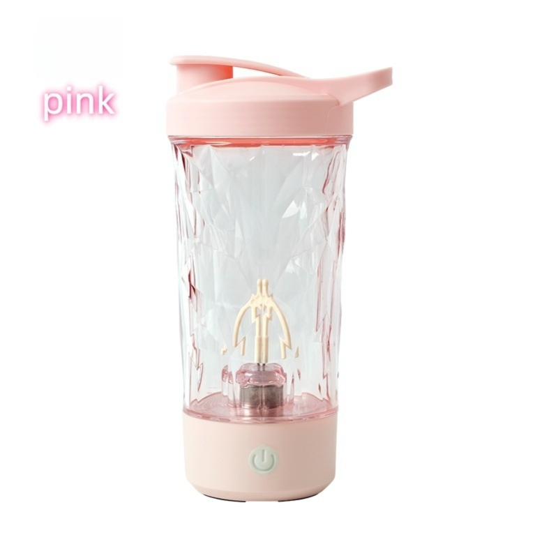 500ML Pink Portable Diamond Electric Shaker - Strong Vortex Stirring, Dual Temperature Endurance & V888-ELOSUNG45509