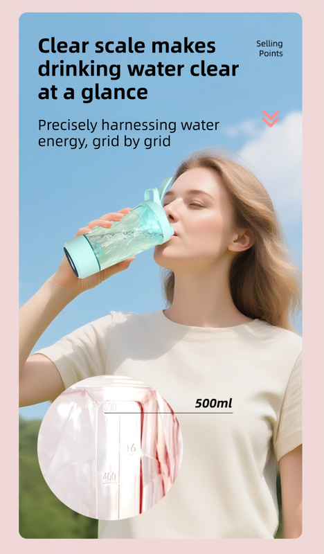 500ML White Portable Diamond Electric Shaker - Strong Vortex Stirring, Dual Temperature Endurance & V888-ELOSUNG45510
