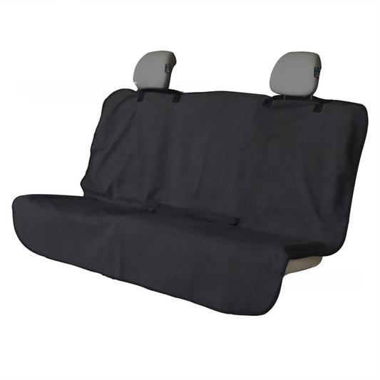 Black Waterproof Towel Car Back Seat Cover - Universal Non-Slip Sweat-Absorbent Bucket Seat Protector for Gym V888-ELOSUNG45539