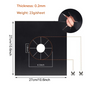 2-Piece Black Reusable Oil-Proof Teflon Stovetop Burner Liners - Cuttable, Non-Stick, Heat-Resistant & V888-ELOSUNG45553