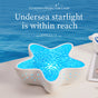 7-Colors Rechargeable Starfish Water Ripple Projection Lamp - Brightness Adjustable Ocean Ambiance Night Light V888-ELOSUNG45562
