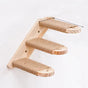 3-Tier Solid Wood Wall-Mounted Cat Climbing Ladder - Vertical Jumping Steps for Indoor Cats with Installation V888-ELOSUNG45580