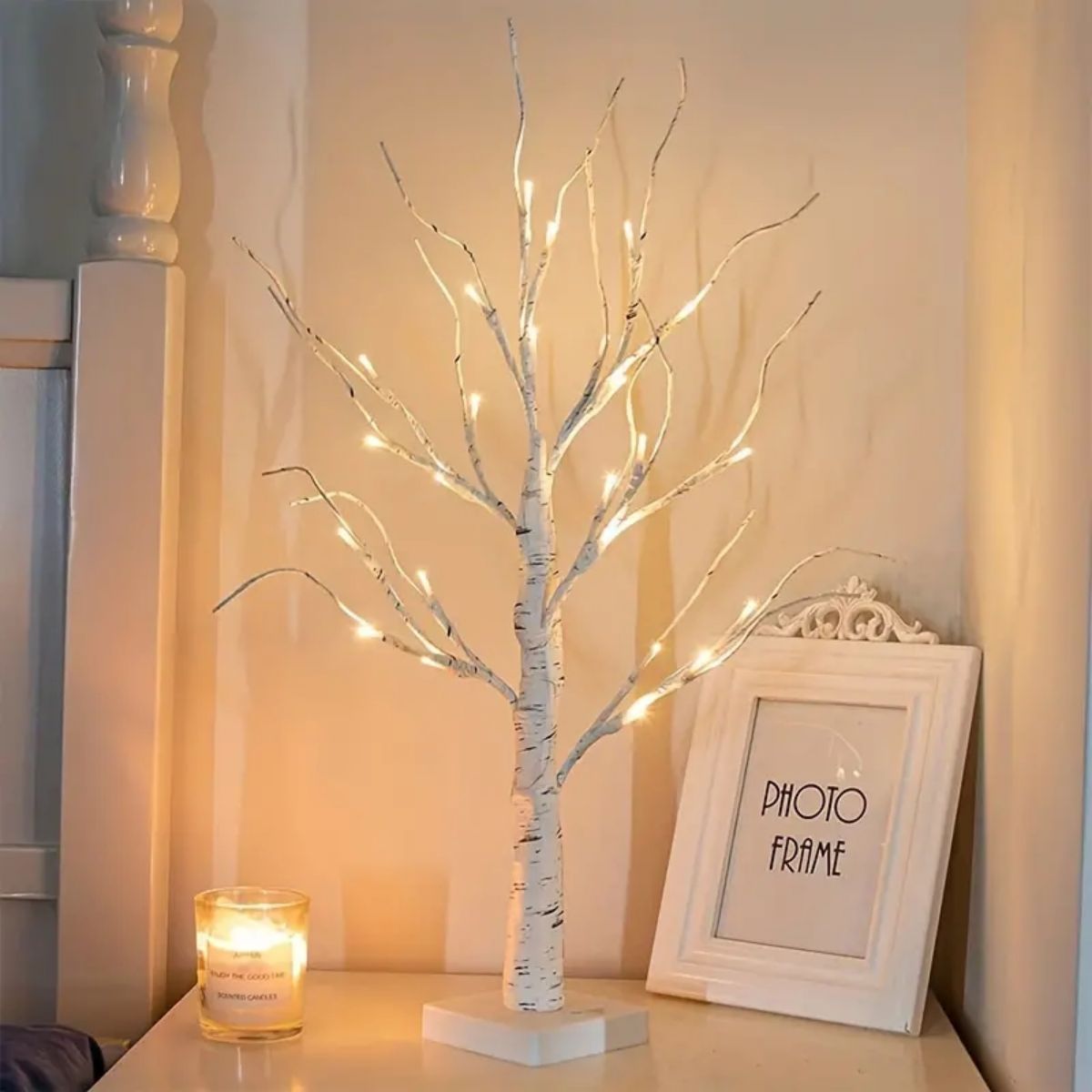 144 LEDS Birch Tree Lamp with Bendable Branches Style - Warm White Romantic Decorative Night Light Decor V888-ELOSUNG45592