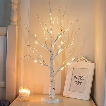 144 LEDS Birch Tree Lamp with Bendable Branches Style - Warm White Romantic Decorative Night Light Decor V888-ELOSUNG45592