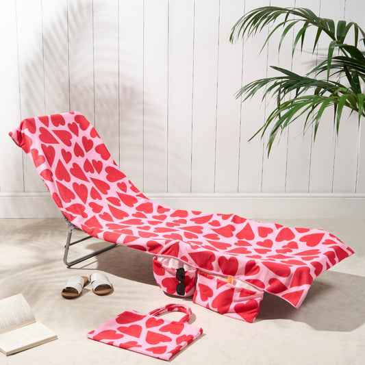 2-in-1 Microfiber Sun Lounger Towel & Portable Tote Bag - Sand-Free & Quick Dry Beach Chair Cover with Side V888-ELOSUNG45631