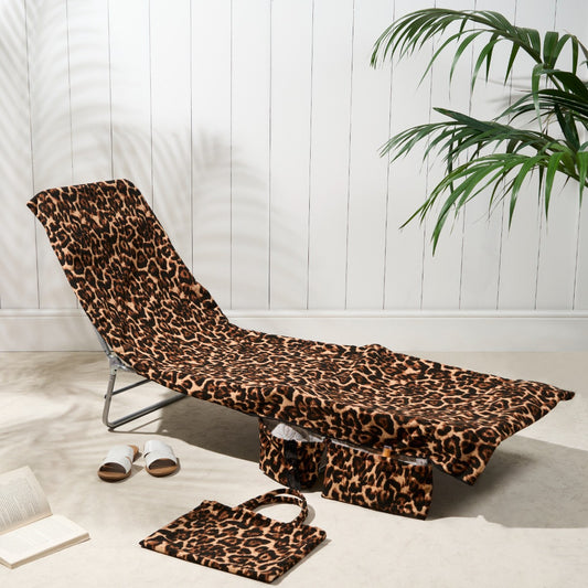 2-in-1 Microfiber Sun Lounger Towel & Portable Tote Bag - Sand-Free & Quick Dry Beach Chair Cover with Side V888-ELOSUNG45632