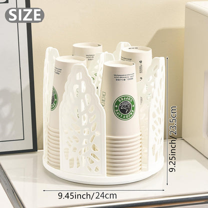 White 360 degreesRotating Multi-Scenario Countertop Storage Rack - Large Capacity 4 Compartment Holder for V888-ELOSUNG45664
