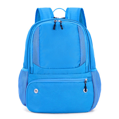 24L High-Capacity Light Blue Basketball Backpack with Shoe Compartment & Dedicated Ball Zone - Waterproof & V888-ELOSUNG45675