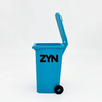 Light Blue Mini Zyn Bin Desk Simulation Trash Can - Novelty Desktop Decor & Storage Box V888-ELOSUNG45724