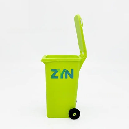 Green Mini Zyn Bin Desk Simulation Trash Can - Novelty Desktop Decor & Storage Box V888-ELOSUNG45726