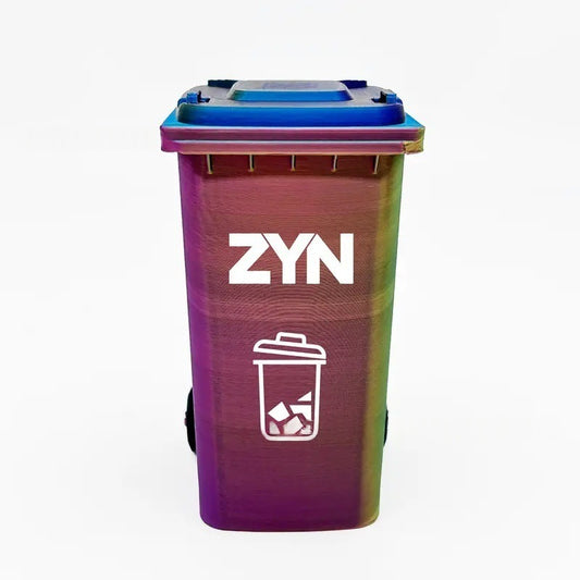 3-Color Dazzled Mini Zyn Bin Desk Simulation Trash Can - Novelty Desktop Decor & Storage Box V888-ELOSUNG45728