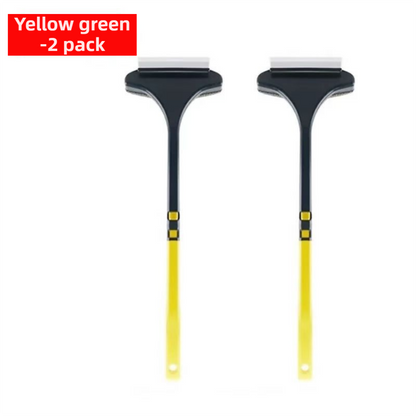 2-Pack 2-in-1 Professional Window Screen Brush & Glass Cleaner - Detachable Long-Handle Squeegee & Scrubber V888-ELOSUNG45748