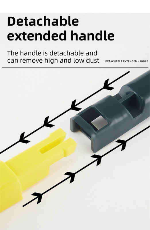 2-Pack 2-in-1 Professional Window Screen Brush & Glass Cleaner - Detachable Long-Handle Squeegee & Scrubber V888-ELOSUNG45749